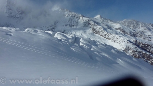 Gletscher spleten in SaasFee