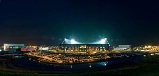 Panorama van het Ado Stadion